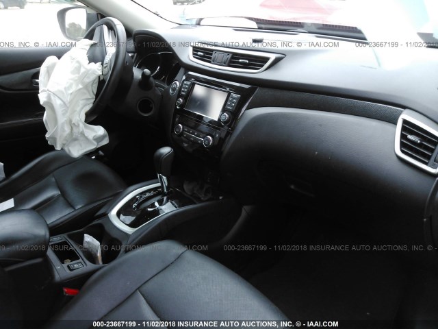 5N1AT2MT4FC879095 - 2015 NISSAN ROGUE S/SL/SV BURGUNDY photo 5