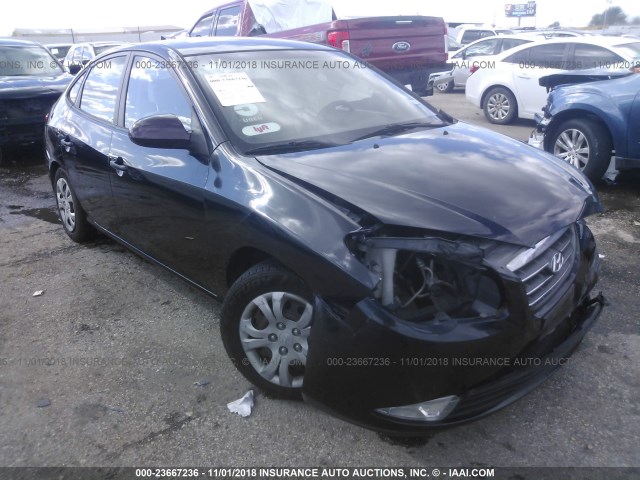 KMHDU46D09U706667 - 2009 HYUNDAI ELANTRA GLS/SE BLACK photo 1