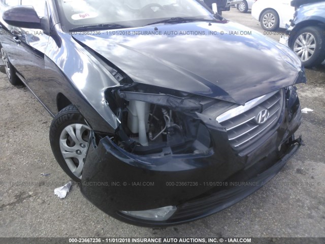 KMHDU46D09U706667 - 2009 HYUNDAI ELANTRA GLS/SE BLACK photo 6