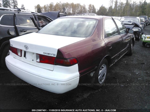 4T1BG22K9XU435869 - 1999 TOYOTA CAMRY CE/LE/XLE RED photo 4