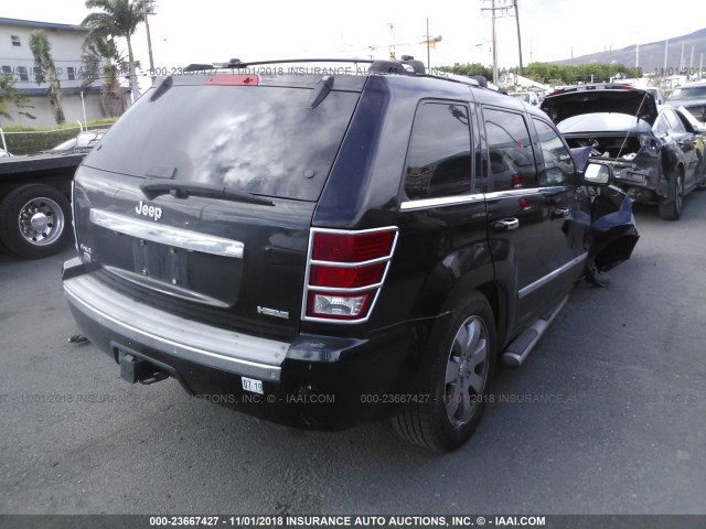 1J8HR68TX9C542401 - 2009 JEEP GRAND CHEROKEE OVERLAND BLACK photo 4