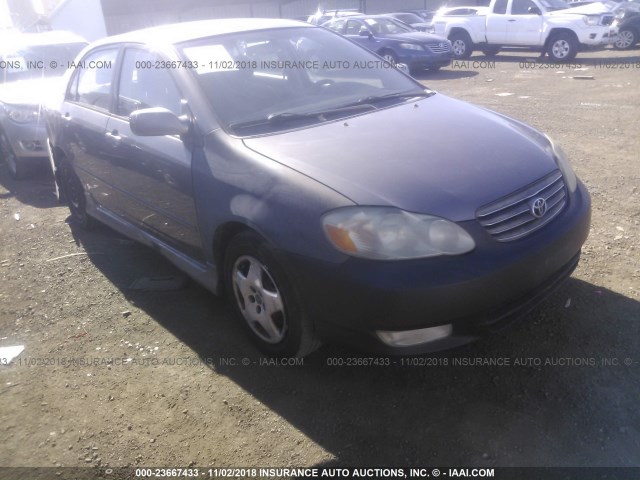 1NXBR32E03Z076626 - 2003 TOYOTA COROLLA CE/LE/S GRAY photo 1