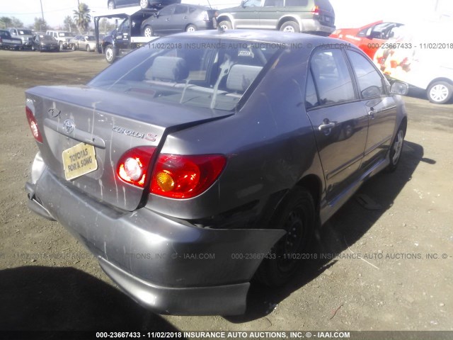 1NXBR32E03Z076626 - 2003 TOYOTA COROLLA CE/LE/S GRAY photo 4