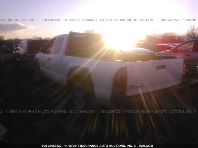 5TEUX42N25Z088358 - 2005 TOYOTA TACOMA ACCESS CAB თეთრი ფოტო 3