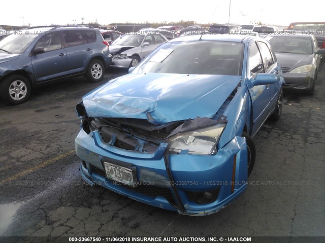 1FAHP37N07W100047 - 2007 FORD FOCUS ZX5/S/SE/SES BLUE photo 6