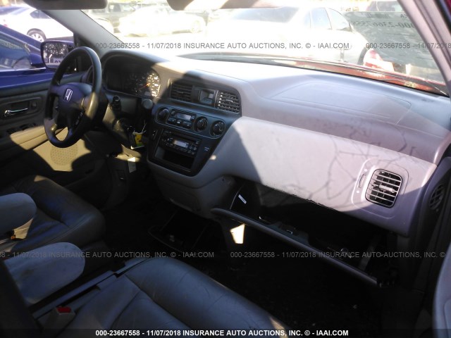 5FNRL189X3B009723 - 2003 HONDA ODYSSEY EXL 红色 照片 5