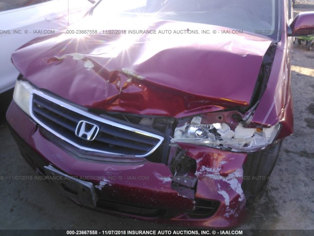 5FNRL189X3B009723 - 2003 HONDA ODYSSEY EXL 红色 照片 6