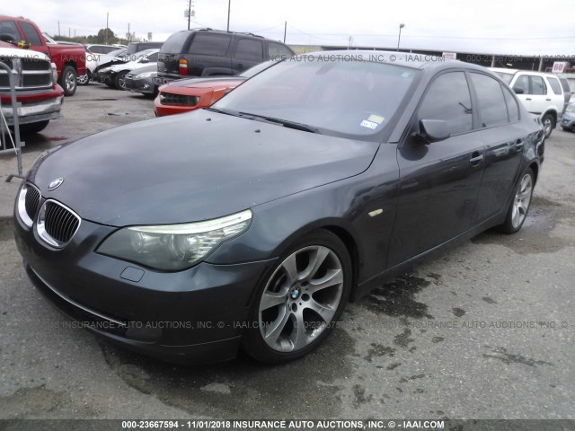 WBANW13538CZ75603 - 2008 BMW 535 I BLACK photo 2