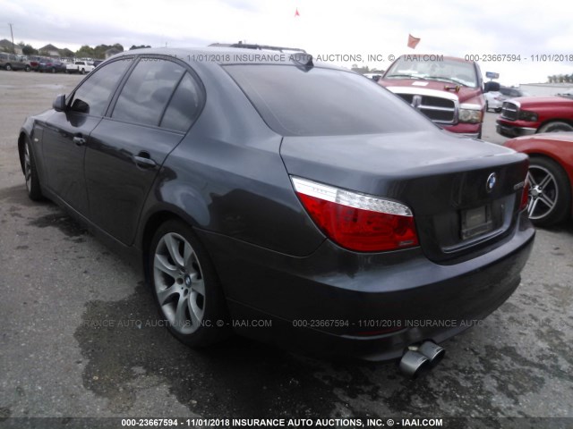 WBANW13538CZ75603 - 2008 BMW 535 I BLACK photo 3