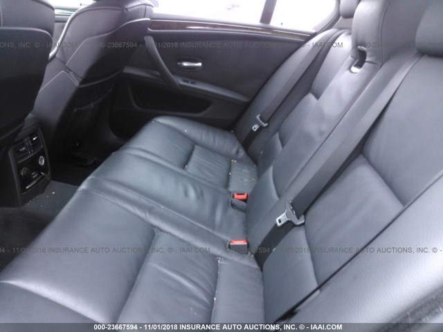 WBANW13538CZ75603 - 2008 BMW 535 I BLACK photo 8