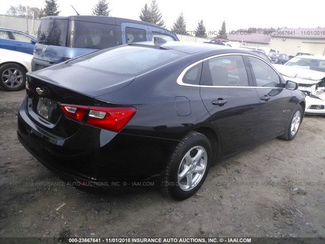1G1ZC5ST0HF104167 - 2017 CHEVROLET MALIBU LS 黑色 照片 4