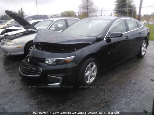 1G1ZC5ST6GF295902 - 2016 CHEVROLET MALIBU LS 黑色 照片 2