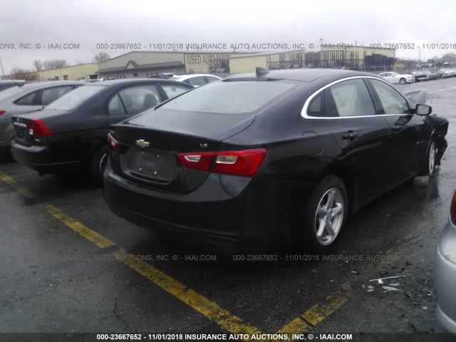 1G1ZC5ST6GF295902 - 2016 CHEVROLET MALIBU LS 黑色 照片 4