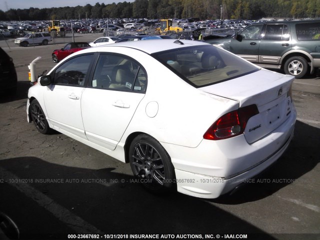 JHMFA36237S009919 - 2007 HONDA CIVIC HYBRID WHITE photo 3