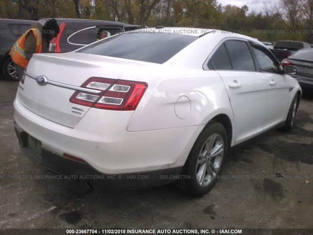 1FAHP2E92DG143309 - 2013 FORD TAURUS SEL WHITE photo 4