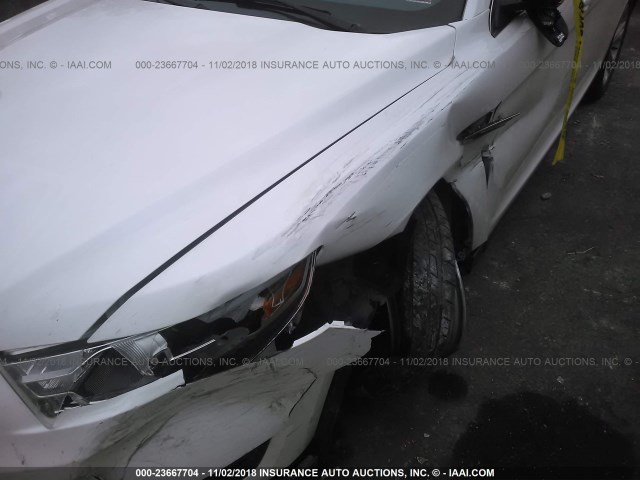 1FAHP2E92DG143309 - 2013 FORD TAURUS SEL WHITE photo 6