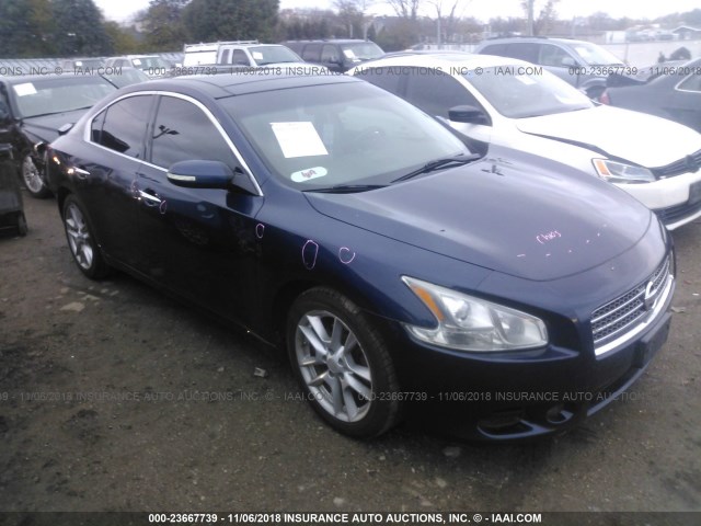 1N4AA5AP5AC850206 - 2010 NISSAN MAXIMA S/SV Dark Blue photo 1