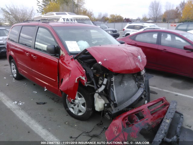 2D4RN3D15AR438469 - 2010 DODGE GRAND CARAVAN HERO RED photo 1