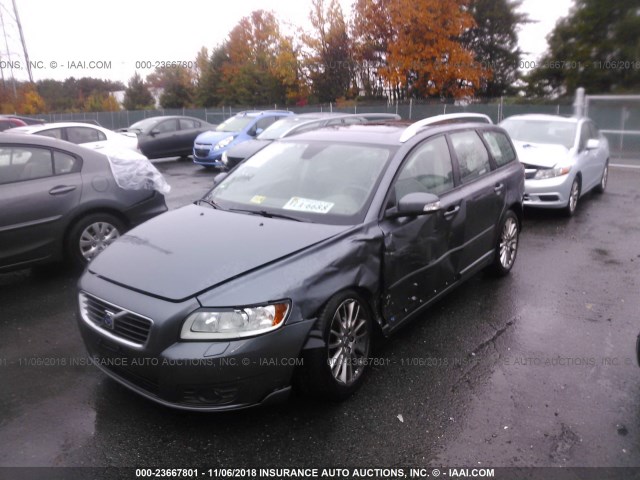 YV1MW382792460291 - 2009 VOLVO V50 2.4I GRAY photo 2