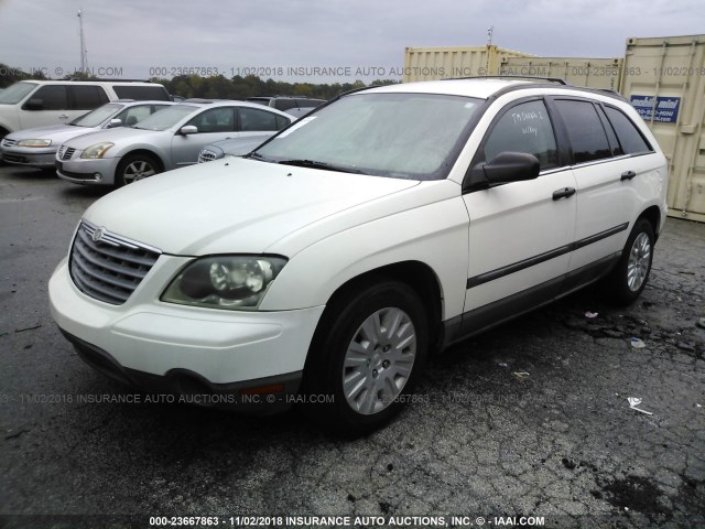 2C4GM48L75R447866 - 2005 CHRYSLER PACIFICA WHITE photo 2