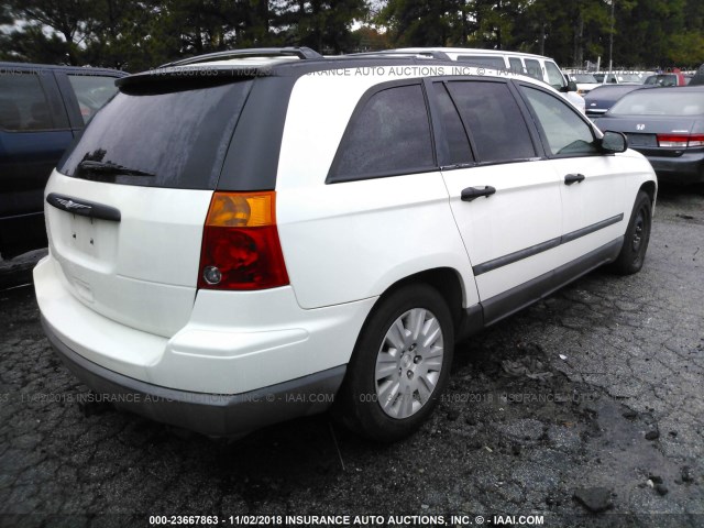 2C4GM48L75R447866 - 2005 CHRYSLER PACIFICA WHITE photo 4