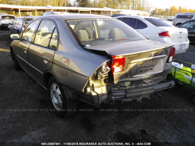 JHMES966X5S002624 - 2005 HONDA CIVIC HYBRID SILVER photo 3