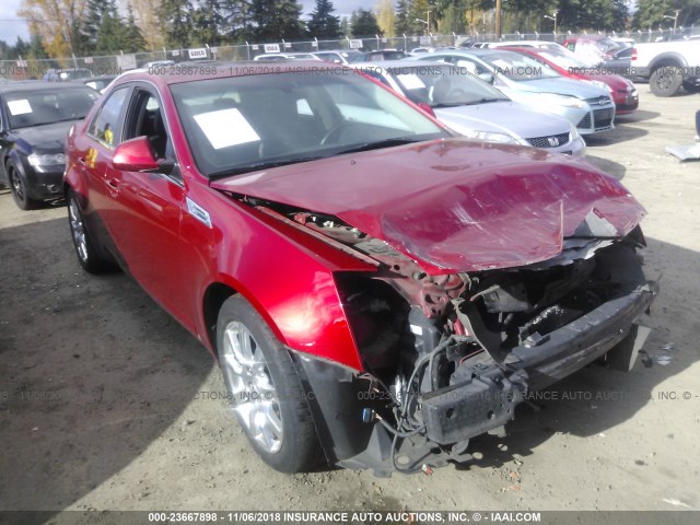 1G6DT57V090110229 - 2009 CADILLAC CTS HI FEATURE V6 RED photo 1