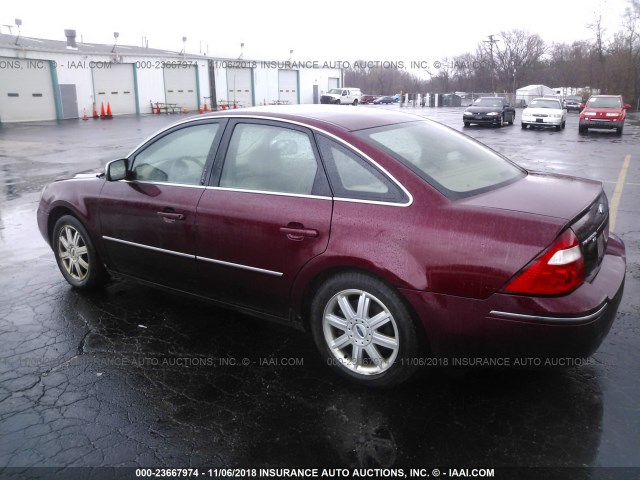 1FAHP28166G138543 - 2006 FORD FIVE HUNDRED LIMITED MAROON photo 3