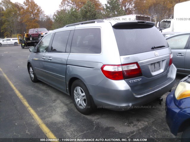 5FNRL38707B116408 - 2007 HONDA ODYSSEY EXL GRAY photo 3