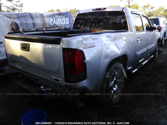 3GTRCVE04AG250519 - 2010 GMC SIERRA C1500 SLE SILVER photo 4