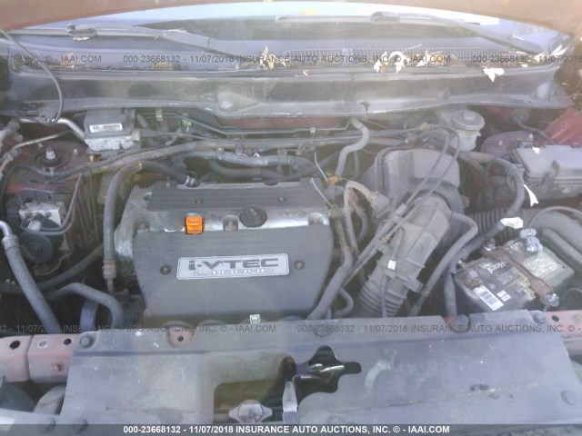 5J6YH28504L001199 - 2004 HONDA ELEMENT EX ORANGE photo 10