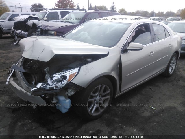 1G11C5SL6EF303636 - 2014 CHEVROLET MALIBU 1LT TAN photo 2