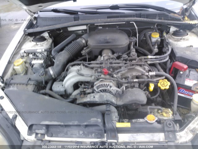 4S3BP626257307029 - 2005 SUBARU LEGACY 2.5I LIMITED თეთრი ფოტო 10