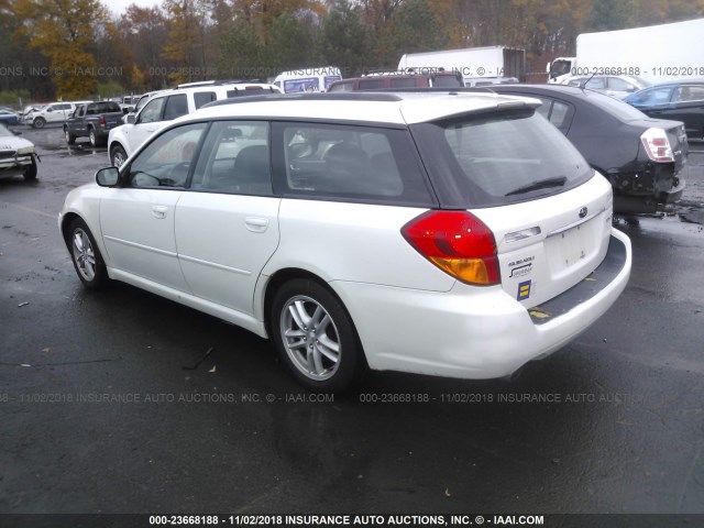 4S3BP626257307029 - 2005 SUBARU LEGACY 2.5I LIMITED თეთრი ფოტო 3