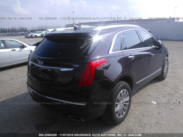 1GYKNCRS9JZ172504 - 2018 CADILLAC XT5 LUXURY MAROON photo 4