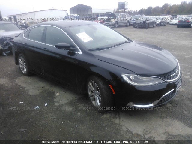 1C3CCCAB6FN640185 - 2015 CHRYSLER 200 LIMITED BLACK photo 1