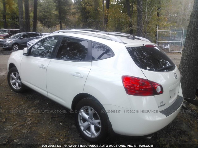 JN8AS58V28W121217 - 2008 NISSAN ROGUE S/SL WHITE photo 3