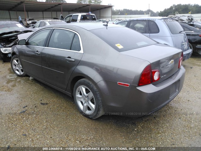 1G1ZB5E1XBF348221 - 2011 CHEVROLET MALIBU LS 棕色 照片 3