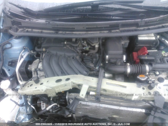 3N1CE2CP4FL387668 - 2015 NISSAN VERSA NOTE S/S PLUS/SV/SL/SR GOLD photo 10