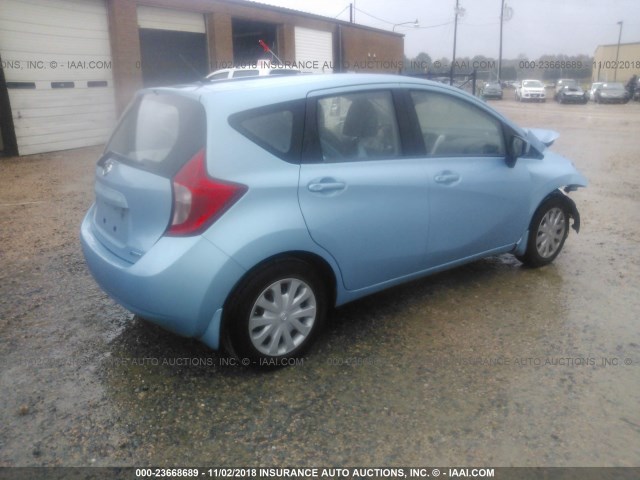 3N1CE2CP4FL387668 - 2015 NISSAN VERSA NOTE S/S PLUS/SV/SL/SR GOLD photo 4