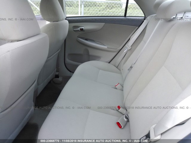 1NXBU4EE0AZ378186 - 2010 TOYOTA COROLLA S/LE/XLE WHITE photo 8