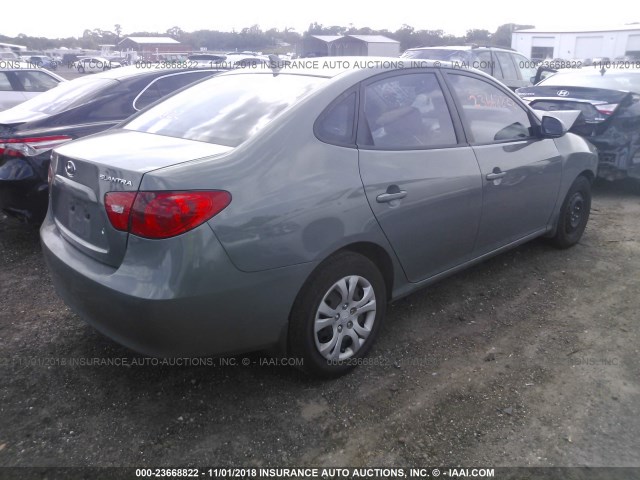 KMHDU46D69U794494 - 2009 HYUNDAI ELANTRA GLS/SE GRAY photo 4