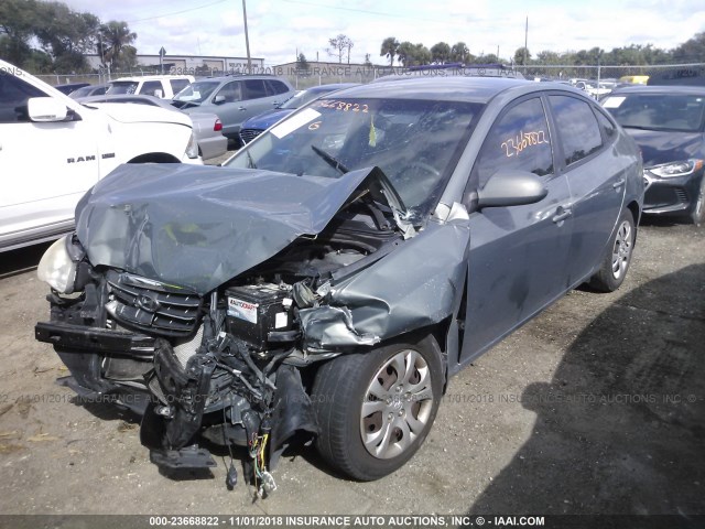 KMHDU46D69U794494 - 2009 HYUNDAI ELANTRA GLS/SE GRAY photo 6