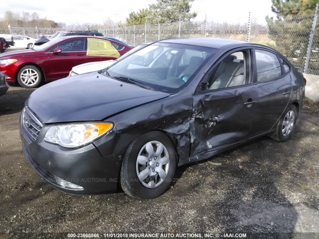 KMHDU46D28U288689 - 2008 HYUNDAI ELANTRA GLS/SE/LIMITED GRAY photo 2