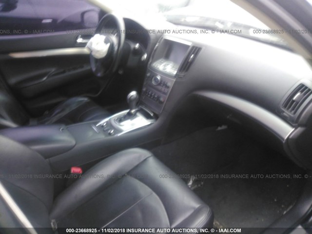 JN1CV6AR3CM970357 - 2012 INFINITI G37 BLACK photo 5