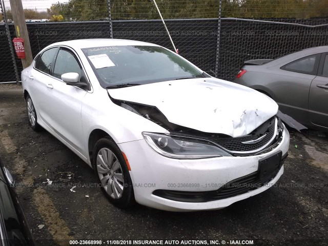 1C3CCCFB0FN662708 - 2015 CHRYSLER 200 LX WHITE photo 1