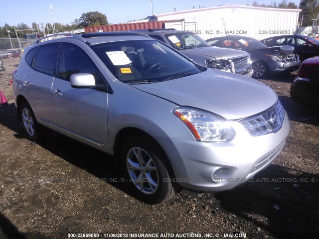 JN8AS5MVXBW254627 - 2011 NISSAN ROGUE S/SV/KROM SILVER photo 1