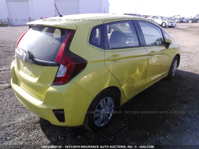 JHMGK5H51GX026144 - 2016 HONDA FIT LX GREEN photo 4