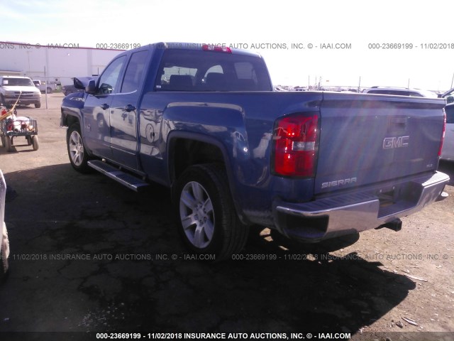 1GTR1UEH4FZ174250 - 2015 GMC SIERRA C1500 SLE BLUE photo 3