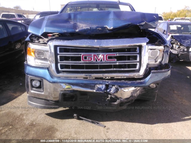 1GTR1UEH4FZ174250 - 2015 GMC SIERRA C1500 SLE BLUE photo 6